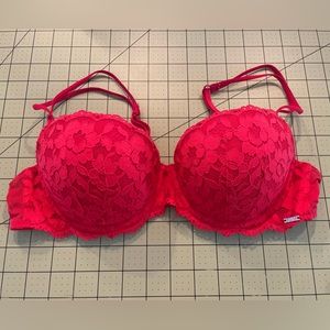 36B Pink red bra